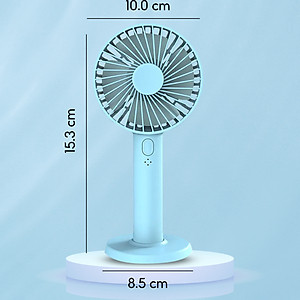 Quạt cầm tay tích điện mini Half Horse, kết hợp gương soi tiện lợi. Hàng chính hãng