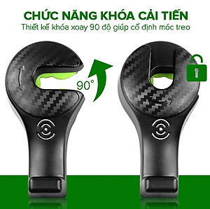 Móc treo đồ đa năng, giá đỡ điện thoại gắn lưng ghế ô tô