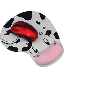 Miếng lót chuột có đệm đỡ cổ tay silicon 3D hình thú siêu mềm siêu dễ thương - Hàng chính hãng