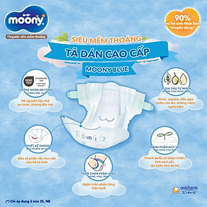 Tã Dán Cao Cấp Moony Nhật Bản S84 (84 Miếng)