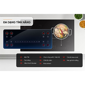 Bếp đôi điện từ Sunhouse SHB82032-EC - Hàng chính hãng