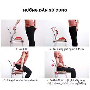 Ghế Công Thái Học Chỉnh Dáng Ngồi - Ghế Tựa Lưng Chống Cong Vẹo Cột Sống Cho Nam, Nữ, Trẻ Em - HÀNG CHÍNH HÃNG MINIIN
