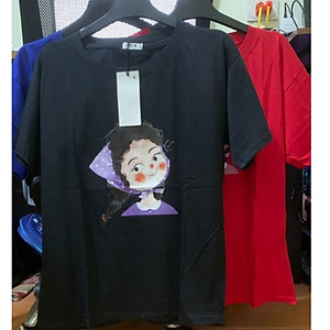 Áo thun nam nữ form rộng, Áo phông tay lỡ, chất liệu thun Thái co giãn, áo unisex hình Cô Gái dưới 65kg, NeSa Shop