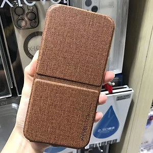 Case bao da ốp lưng canvas cho iPhone 14 Pro Max (6.7 inch) hiệu X-level Stand Journey bảo vệ camera, lật dọc kiêm giá đỡ điện thoại - hàng nhập khẩu