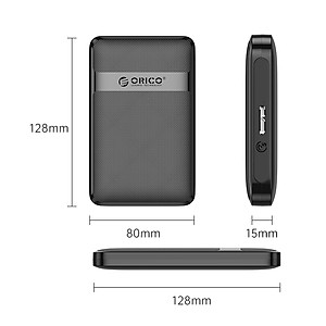 Hộp đựng ổ cứng 2,5" SSD/HDD SATA 3 Orico 2577U3-V1 - Hàng chính hãng