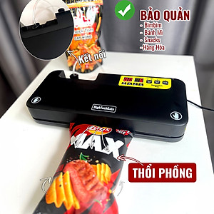 Máy hút chân không thực phẩm NT35 bán công nghiệp, đường hàn lớn 35cm, tự động và không kén túi, tích hợp tính năng thổi phồng, hàng chính hãng