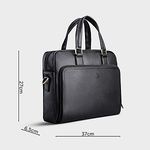 Cặp Công Sở Lata ( Thời trang nam basic đựng laptop 15 inch - Cặp da CA32 )