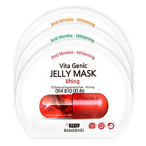Combo 10 Mặt Nạ Dưỡng Ẩm Da Banobagi Vita Genic Jelly Mask Hàn Quốc - LIFTING ĐỎ (30ml x 10)