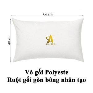 Gối hơi 35 x 50 cm cao cấp A có khoá kéo tiện lợi ( đã gồm vỏ gối) - giao vỏ gối mẫu ngẫu nhiên