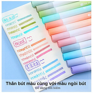 Set 4 bút highlight dạ quang đánh dấu dòng ombre