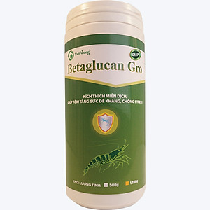 BETAGLUCAN GRO - Kích thích miễn dịch, giúp tôm tăng sức đề kháng, chống stress (Hũ 1kg)