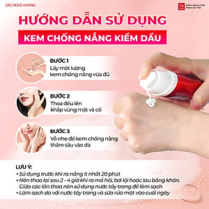 [Mới] Kem Chống Nắng Kiềm Dầu SẮC NGỌC KHANG 50g - bảo vệ toàn diện, kiểm soát bóng dầu hiệu quả