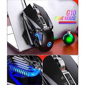 Chuột cơ gaming led RGB 7200DPI G10 mechanical Gaming mouse Esport cho máy tính laptop