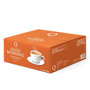 Cà phê sữa Goodmorning hoà tan 3in1 (20gr x túi 24 gói) - Trần Quang