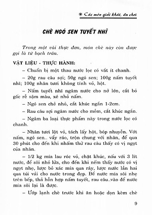 Sách Các Món Giải Khát Ăn Chơi (Tái Bản)