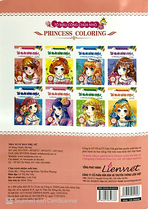 Sách Tô Màu Công Chúa Nhỏ - Tô Màu Công Chúa - Công Chúa Phương Đông