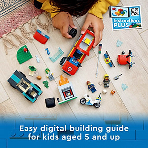 LEGO City 60319 Xe cứu hỏa & cảnh sát truy bắt tội phạm (295 chi tiết)