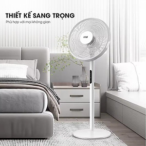 Quạt điện, quạt cây có điều khiển LEBENLANG LBL1864, chế độ hẹn giờ, công suất 60w, bảo hành 2 năm – hàng chính hãng