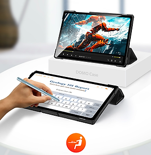 Bao da dành cho Samsung Galaxy Tab A11 /A11 Plus / A9 / A9 Plus DUX DUCIS Domo - Hàng Nhập Khẩu 