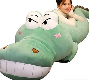 Thú nhồi bông cá sấu mắt lồi khổng lồ - Size từ 1m đến 1m6 - Quà tặng gấu bông cá sấu dễ thương.