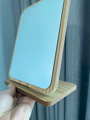 Gương Gỗ Hàn Quốc Để Bàn – Gương Trang Điểm Decor Vintage Sang Trọng - HÀNG CHÍNH HÃNG MINIIN
