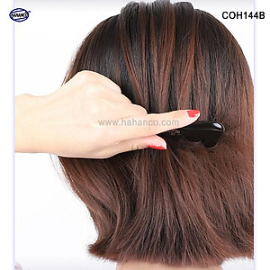 Lược sừng đen 5 răng mát xa (Size: S - 9cm) COH144B - Massage đầu giúp lưu thông khí huyết - Chăm sóc tóc