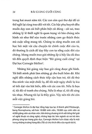 Sách Bài Giảng Cuối Cùng