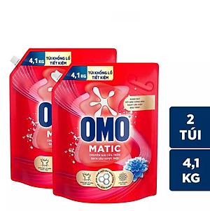 Combo 2 Túi Nước Giặt Omo Matic Cho Máy Giặt Cửa Trên Sạch Sâu Vượt Trội Khử Mùi Toàn Diện 3.7KG