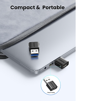 Đầu chuyển USB Type A sang USB Type C 3.1 Ugreen 45275 US701, tốc độ 10Gbps, sạc 18W (Combo 2 Chiếc) - Hàng chính hãng