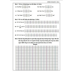 Đề Kiểm Tra Toán 5 - Tập 1