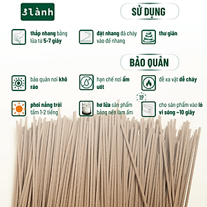 Nhang Trầm Hương Đặc Biệt  3 Lành Dài 23-30-40cm, Hộp 100-400gr Sạch Tự Nhiên 100% Không Hóa Chất 7-12 Năm Trầm Thờ Cúng Dâng Hương Xông Nhà