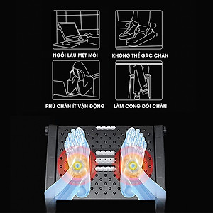 Ghế Gác Chân Công Thái Học Ergonomic Footrest, Ghế Kê Chân Ghế Gác Chân Văn Phòng