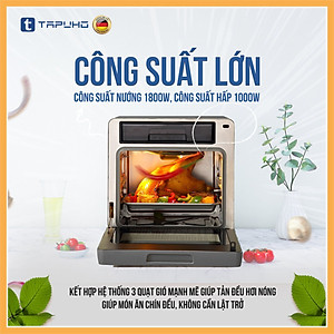 Nồi Chiên Hơi Nước TAPUHO TSF16 Dung Tích 16L 60 Chương Trình Nấu Công suất 1000W - 1800W Bảo Hành 24 Tháng- Hàng Chính Hãng