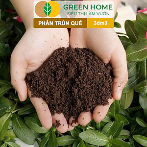 Phân Trùn Quế Bột Greenhome, Bao 3dm3, Nguyên Chất, Bổ Sung Dinh Dưỡng, Cải Tạo Đất