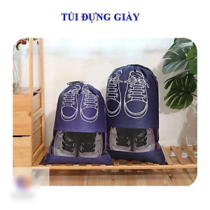 Giỏ đựng giày  , Túi đựng giày dép dây rút Có Hình chống bẩn đi du lịch dã ngoại
