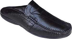 Dép bít mũi nam BIGSIZE da bò cao cấp Trường Hải BM056