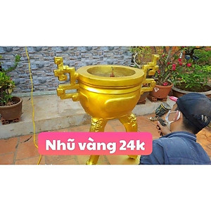 [Tặng Chổi] Sơn Nhũ Đồng, Nhũ Vàng Ánh Kim Cao Cấp,Trang Trí Ngoại Thất Hệ Nước An Toàn Bền Màu / TAIKOMI GOLD PAINT