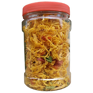 Khô gà lá chanh Loại Đặc Biệt Sợi Nhỏ Hiệu SK FOOD - Hũ 100G