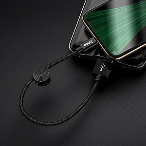 Cáp sạc nhanh 2.4A Hoco chuẩn Micro USB cáp bọc dù siêu bền, chống rối, chống gãy gập, dài 25cm dành cho Samsung, Xiaomi, Huawei, Vivo, Sony, X35 - Hàng chính hãng