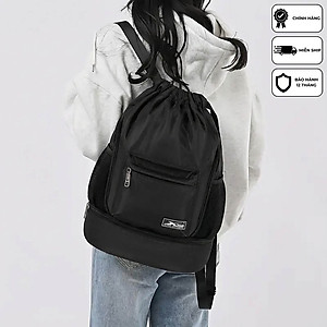 Balo Thể Thao Dây Rút Xbags Wisdom XB 6004 – Balo Dây Rút Chống Nước, Màu Đen Cá Tính, Thiết Kế Năng Động Tiện Dụng!