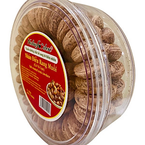 Hạt Điều Rang Muối Vỏ Lụa - Hộp 500g Xếp Hoa - Natufoodvn