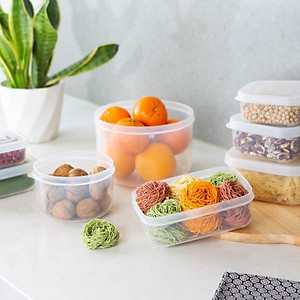 Bộ 3 Hộp Đựng Thực Phẩm Tròn Hokkaido Xuất Nhật - Hàng Chính Hãng ( Tặng Kèm Khăn Lau PaKaSa )