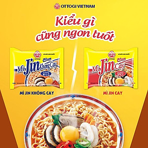 Combo 6 gói Mì Jin Cay Ottogi Mini (80g)