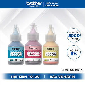Bộ mực in phun Brother BT5000C/Y/M - Hàng chính hãng