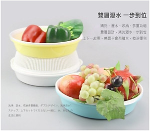 Bộ khay đựng rau củ tròn Nakaya 1.8L - Hàng nội địa Nhật Bản nhập khẩu chính hãng