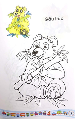 Sách Tập Tô Màu Các Loài Thú 1