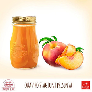 Chai thủy tinh đựng sữa hạt 200ml Quattro – Nắp vặn kín hơi – Bormioli Rocco