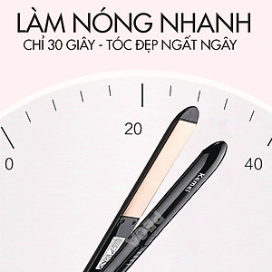 Máy duỗi tóc điều chỉnh 4 mức nhiệt độ Kemei KM-8889 có thể duỗi uốn cụp đuôi tạo kiểu tóc phù hợp với mọi tình trạng tóc