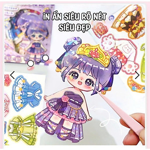 Đồ Chơi Búp Bê Từ Tính Nam Châm Thay Trang Phục Công Chúa
