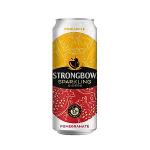 Thùng 24 Lon Nước Trái Cây Lên Men Strongbow Vị Thơm Và Lựu 320ml